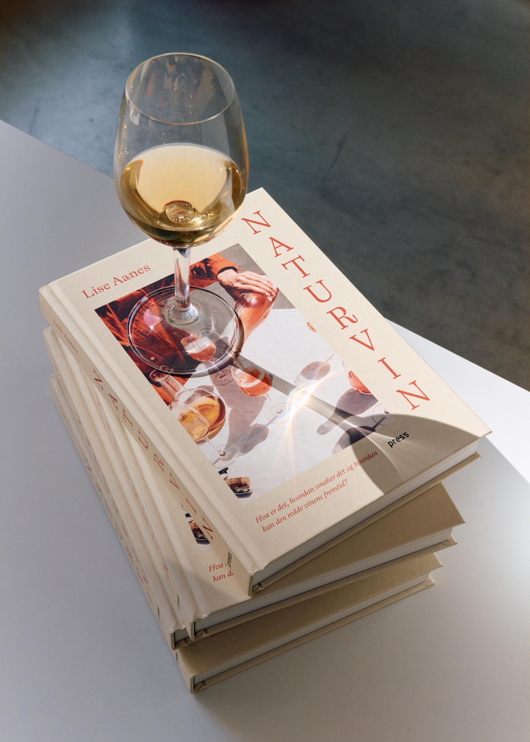 Photos of a book about natural wine